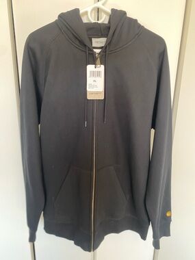 Carhartt Black Hooded Chase Jacket XL NWT
